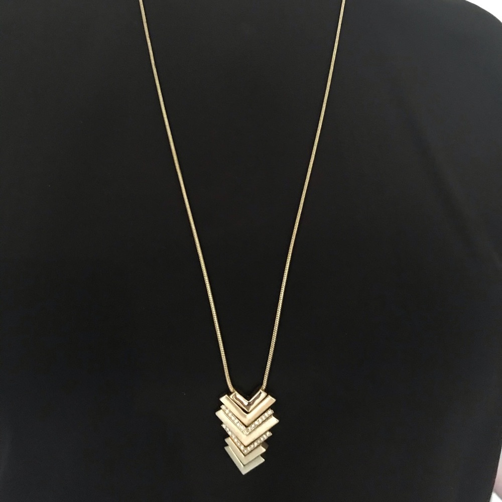 Gold & Diamond Costume Necklace